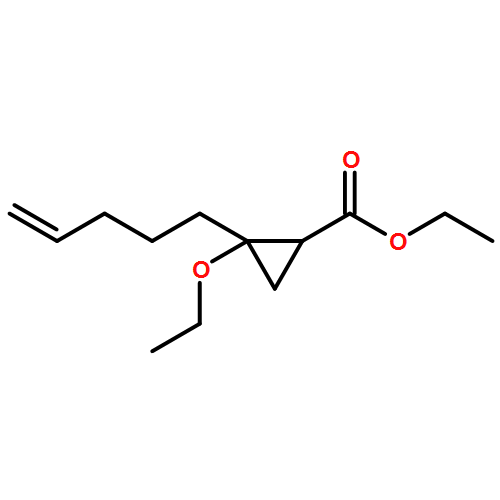 Cyclopropanecarboxylic acid, 2-ethoxy-2-(4-penten-1-yl)-, ethyl ester, (1R,2S)-rel-