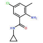 Benzamide, 2-amino-5-chloro-N-cyclopropyl-3-methyl-