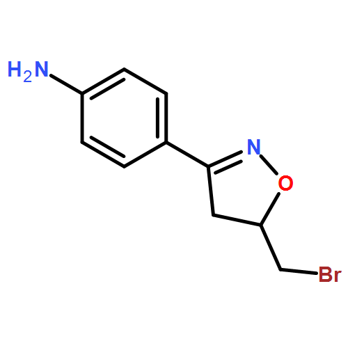 Benzenamine, 4-[5-(bromomethyl)-4,5-dihydro-3-isoxazolyl]-