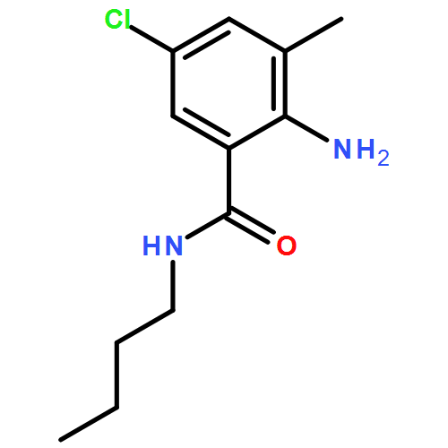 Benzamide, 2-amino-N-butyl-5-chloro-3-methyl-