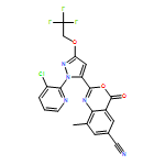 4H-3,1-Benzoxazine-6-carbonitrile, 2-[1-(3-chloro-2-pyridinyl)-3-(2,2,2-trifluoroethoxy)-1H-pyrazol-5-yl]-8-methyl-4-oxo-
