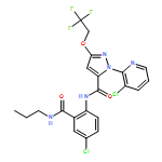 1H-Pyrazole-5-carboxamide, N-[4-chloro-2-[(propylamino)carbonyl]phenyl]-1-(3-chloro-2-pyridinyl)-3-(2,2,2-trifluoroethoxy)-