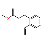 Benzene, 1-ethenyl-2-(3-methoxy-3-buten-1-yl)-