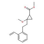 Cyclopropanecarboxylic acid, 2-[2-(2-ethenylphenyl)ethyl]-2-methoxy-, methyl ester, (1R,2S)-rel-