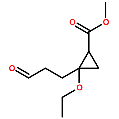Cyclopropanecarboxylic acid, 2-ethoxy-2-(3-oxopropyl)-, methyl ester