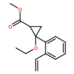 Cyclopropanecarboxylic acid, 2-(2-ethenylphenyl)-2-ethoxy-, methyl ester