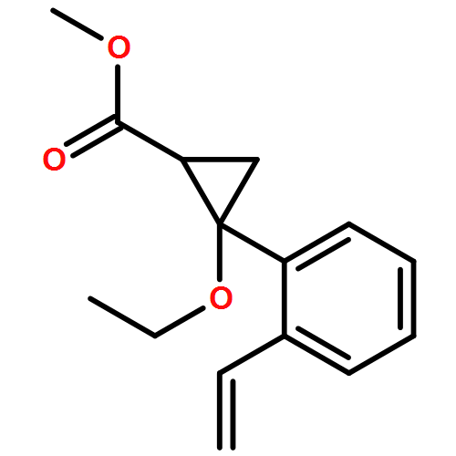 Cyclopropanecarboxylic acid, 2-(2-ethenylphenyl)-2-ethoxy-, methyl ester