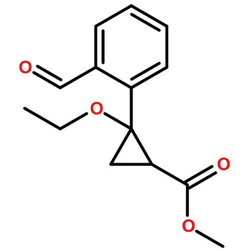 Cyclopropanecarboxylic acid, 2-ethoxy-2-(2-formylphenyl)-, methyl ester, (1R,2R)-rel-