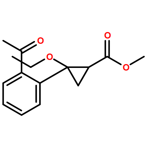 Cyclopropanecarboxylic acid, 2-(2-acetylphenyl)-2-ethoxy-, methyl ester, (1R,2R)-rel-