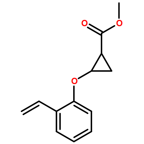 Cyclopropanecarboxylic acid, 2-(2-ethenylphenoxy)-, methyl ester, (1R,2S)-rel-