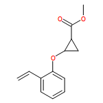 Cyclopropanecarboxylic acid, 2-(2-ethenylphenoxy)-, methyl ester, (1R,2R)-rel-