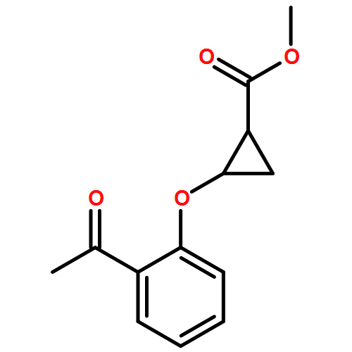 Cyclopropanecarboxylic acid, 2-(2-acetylphenoxy)-, methyl ester