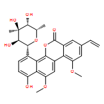 6H-Benzo[d]naphtho[1,2-b]pyran-6-one, 4-(6-deoxy-3-C-methyl-β-L-gulopyranosyl)-8-ethenyl-1-hydroxy-10,12-dimethoxy-