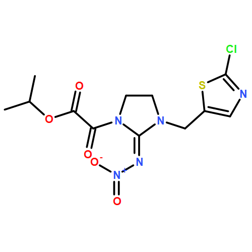 1-Imidazolidineacetic acid, 3-[(2-chloro-5-thiazolyl)methyl]-2-(nitroimino)-α-oxo-, 1-methylethyl ester