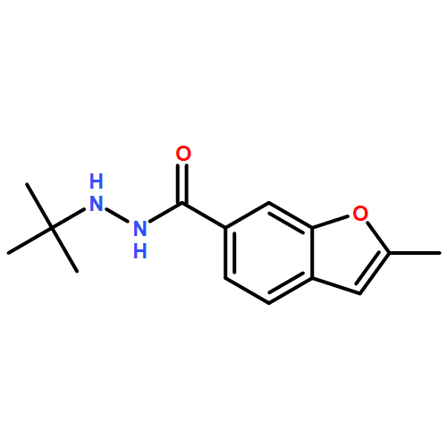 6-Benzofurancarboxylic acid, 2-methyl-, 2-(1,1-dimethylethyl)hydrazide