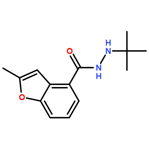 4-Benzofurancarboxylic acid, 2-methyl-, 2-(1,1-dimethylethyl)hydrazide