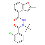 4-Benzofurancarboxylic acid, 2-methyl-, 2-(2-chlorobenzoyl)-2-(1,1-dimethylethyl)hydrazide