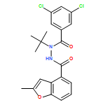 4-Benzofurancarboxylic acid, 2-methyl-, 2-(3,5-dichlorobenzoyl)-2-(1,1-dimethylethyl)hydrazide