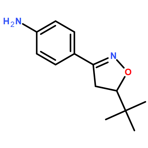 Benzenamine, 4-[5-(1,1-dimethylethyl)-4,5-dihydro-3-isoxazolyl]-