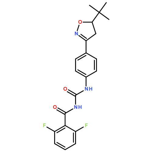 Benzamide, N-[[[4-[5-(1,1-dimethylethyl)-4,5-dihydro-3-isoxazolyl]phenyl]amino]carbonyl]-2,6-difluoro-
