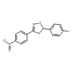 Isoxazole, 5-(4-fluorophenyl)-4,5-dihydro-3-(4-nitrophenyl)-