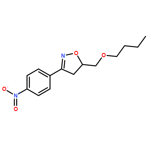 Isoxazole, 5-(butoxymethyl)-4,5-dihydro-3-(4-nitrophenyl)-