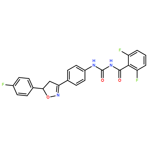 Benzamide, 2,6-difluoro-N-[[[4-[5-(4-fluorophenyl)-4,5-dihydro-3-isoxazolyl]phenyl]amino]carbonyl]-