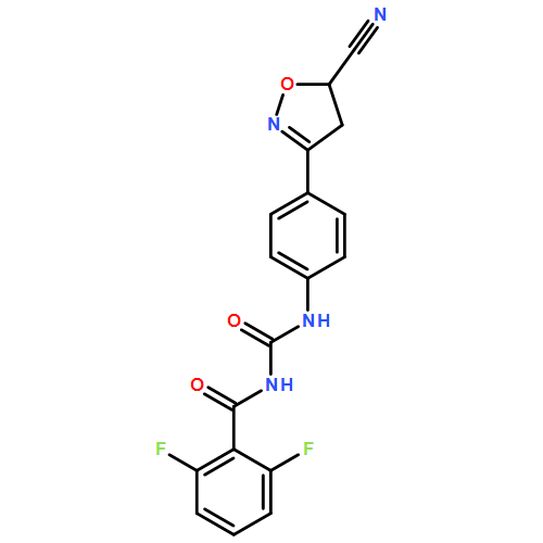 Benzamide, N-[[[4-(5-cyano-4,5-dihydro-3-isoxazolyl)phenyl]amino]carbonyl]-2,6-difluoro-