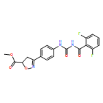 5-Isoxazolecarboxylic acid, 3-[4-[[[(2,6-difluorobenzoyl)amino]carbonyl]amino]phenyl]-4,5-dihydro-, methyl ester