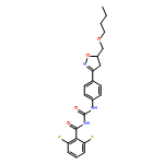 Benzamide, N-[[[4-[5-(butoxymethyl)-4,5-dihydro-3-isoxazolyl]phenyl]amino]carbonyl]-2,6-difluoro-