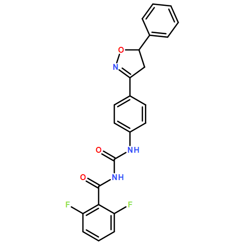 Benzamide, N-[[[4-(4,5-dihydro-5-phenyl-3-isoxazolyl)phenyl]amino]carbonyl]-2,6-difluoro-