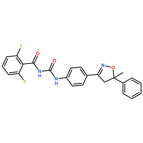 Benzamide, N-[[[4-(4,5-dihydro-5-methyl-5-phenyl-3-isoxazolyl)phenyl]amino]carbonyl]-2,6-difluoro-