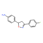 Benzenamine, 4-[3-(4-fluorophenyl)-4,5-dihydro-5-isoxazolyl]-