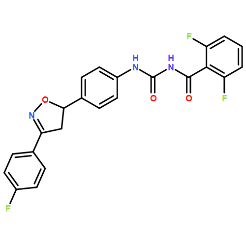 Benzamide, 2,6-difluoro-N-[[[4-[3-(4-fluorophenyl)-4,5-dihydro-5-isoxazolyl]phenyl]amino]carbonyl]-
