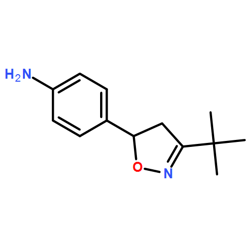 Benzenamine, 4-[3-(1,1-dimethylethyl)-4,5-dihydro-5-isoxazolyl]-