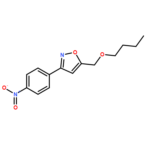 Isoxazole, 5-(butoxymethyl)-3-(4-nitrophenyl)-
