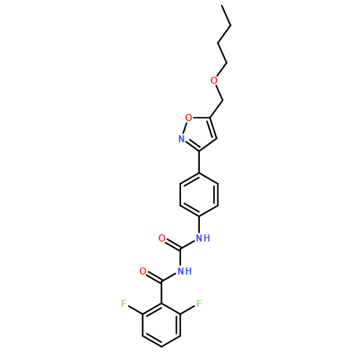 Benzamide, N-[[[4-[5-(butoxymethyl)-3-isoxazolyl]phenyl]amino]carbonyl]-2,6-difluoro-