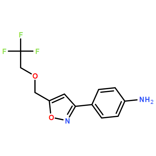 Benzenamine, 4-[5-[(2,2,2-trifluoroethoxy)methyl]-3-isoxazolyl]-