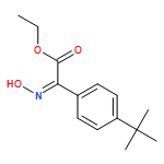Benzeneacetic acid, 4-(1,1-dimethylethyl)-α-(hydroxyimino)-, ethyl ester