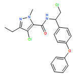 1H-Pyrazole-5-carboxamide, 4-chloro-N-[2-chloro-1-(4-phenoxyphenyl)ethyl]-3-ethyl-1-methyl-