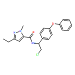 1H-Pyrazole-5-carboxamide, N-[2-chloro-1-(4-phenoxyphenyl)ethyl]-3-ethyl-1-methyl-