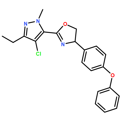 Oxazole, 2-(4-chloro-3-ethyl-1-methyl-1H-pyrazol-5-yl)-4,5-dihydro-4-(4-phenoxyphenyl)-