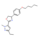 Oxazole, 2-(3-ethyl-1-methyl-1H-pyrazol-5-yl)-4,5-dihydro-4-[4-(pentyloxy)phenyl]-