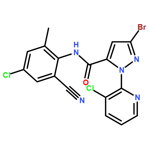 1H-Pyrazole-5-carboxamide, 3-bromo-N-(4-chloro-2-cyano-6-methylphenyl)-1-(3-chloro-2-pyridinyl)-