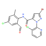 1H-Pyrazole-5-carboxamide, 3-bromo-N-(4-chloro-2-formyl-6-methylphenyl)-1-(3-chloro-2-pyridinyl)-