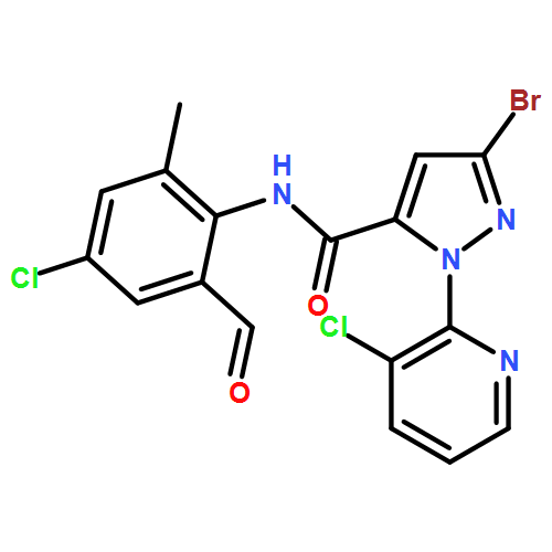 1H-Pyrazole-5-carboxamide, 3-bromo-N-(4-chloro-2-formyl-6-methylphenyl)-1-(3-chloro-2-pyridinyl)-