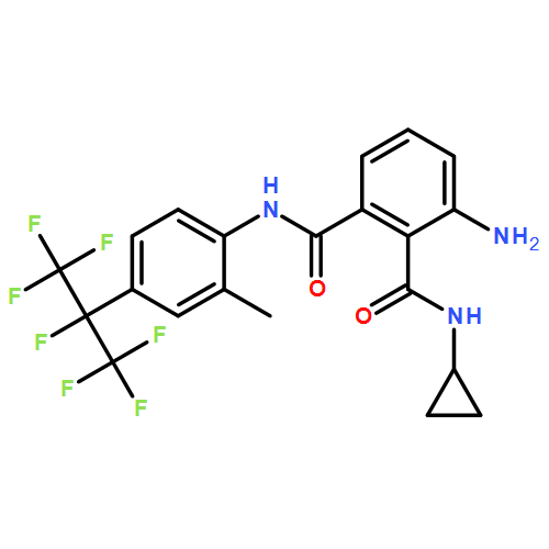 1,2-Benzenedicarboxamide, 3-amino-N2-cyclopropyl-N1-[2-methyl-4-[1,2,2,2-tetrafluoro-1-(trifluoromethyl)ethyl]phenyl]-
