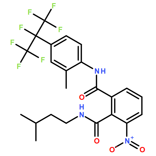 1,2-Benzenedicarboxamide, N2-(3-methylbutyl)-N1-[2-methyl-4-[1,2,2,2-tetrafluoro-1-(trifluoromethyl)ethyl]phenyl]-3-nitro-