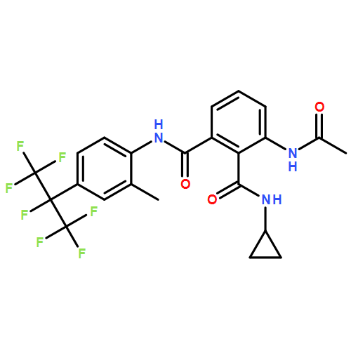 1,2-Benzenedicarboxamide, 3-(acetylamino)-N2-cyclopropyl-N1-[2-methyl-4-[1,2,2,2-tetrafluoro-1-(trifluoromethyl)ethyl]phenyl]-