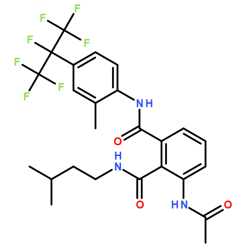 1,2-Benzenedicarboxamide, 3-(acetylamino)-N2-(3-methylbutyl)-N1-[2-methyl-4-[1,2,2,2-tetrafluoro-1-(trifluoromethyl)ethyl]phenyl]-